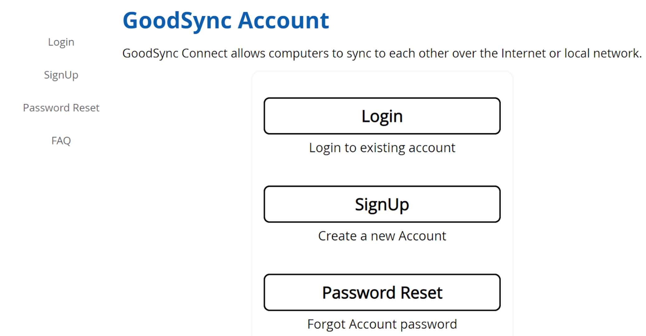 how to use goodsync