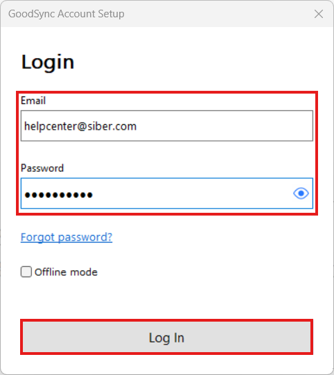 GoodSync online/offline activation for Windows computers (Enterprise ...