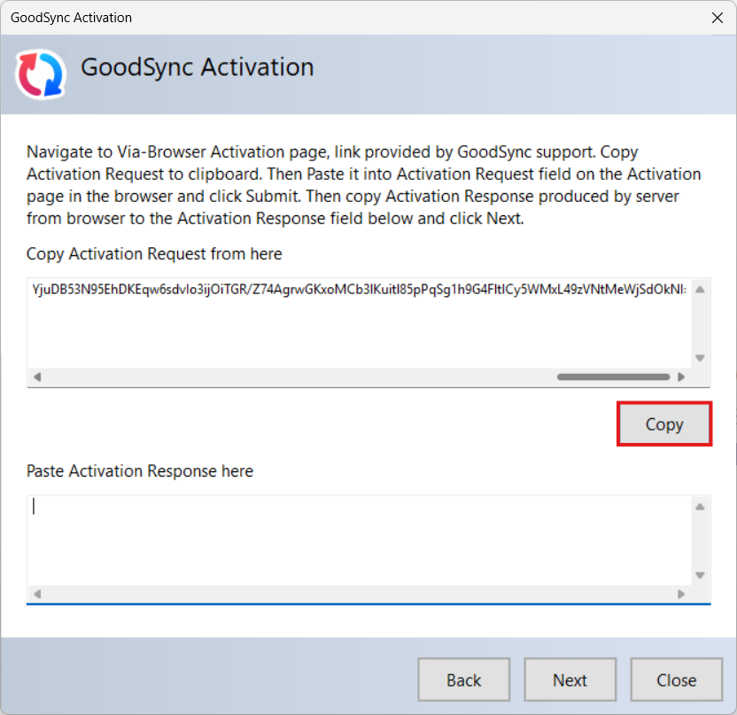 GoodSync online/offline activation for Windows computers (Enterprise ...