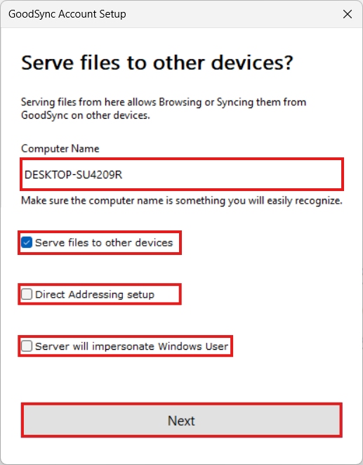 GoodSync online/offline activation for Windows computers (Enterprise ...