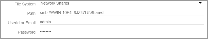 Network share path example