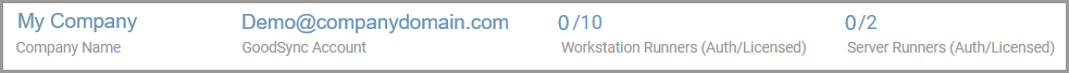 GoodSync Runner Machine Type column